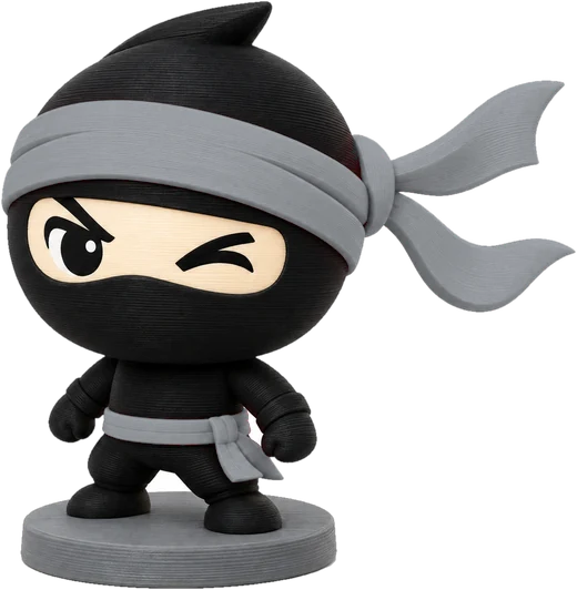 Ninja Grafit, opaska szara