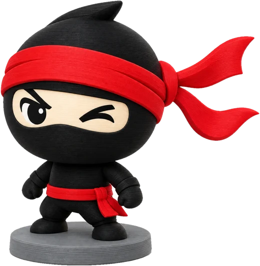 Ninja Klasyk, opaska czerwona